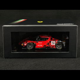 Ferrari 296 GT3 No.74 24h Spa 2024 Red 1/43 Looksmart LSRC192