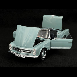 Mercedes-Benz 280 SL Pagode W113 1968 Silbergrün 1/18 Schuco 450060000