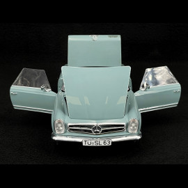 Mercedes-Benz 280 SL Pagode W113 1968 Silbergrün 1/18 Schuco 450060000