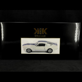 Ford Mustang Shelby GT500 Eleanor Coupé 1967 Weiß / Blau 1/12 KK-Scale KKDC120172