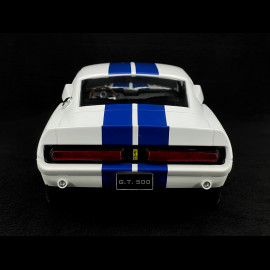 Ford Mustang Shelby GT500 Eleanor Coupé 1967 Weiß / Blau 1/12 KK-Scale KKDC120172