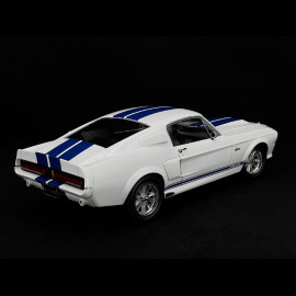 Ford Mustang Shelby GT500 Eleanor Coupé 1967 Weiß / Blau 1/12 KK-Scale KKDC120172