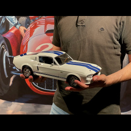 Ford Mustang Shelby GT500 Eleanor Coupé 1967 Weiß / Blau 1/12 KK-Scale KKDC120172