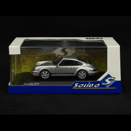 Porsche 911 RS Type 964 1994 Silver / Black Stripes 1/43 Solido S4312904