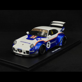 Porsche 911 RWB x Liberty Walk Type 993 2023 Blau / Weiß 1/18 GT Spirit GT530
