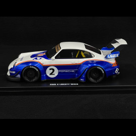 Porsche 911 RWB x Liberty Walk Type 993 2023 Blau / Weiß 1/18 GT Spirit GT530