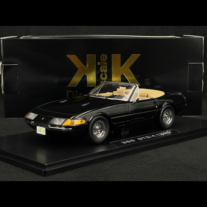 Ferrari 365 GTB Daytona Spider Open 1969 Miami Vice Schwarz 1/18 KK Scale KKDC180612