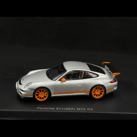 Porsche 911 GT3 RS Typ 997 2007 Silber Grau 1/43 AutoArt 57914