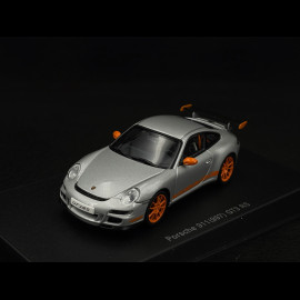 Porsche 911 GT3 RS Typ 997 2007 Silber Grau 1/43 AutoArt 57914
