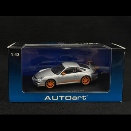 Porsche 911 GT3 RS Typ 997 2007 Silber Grau 1/43 AutoArt 57914