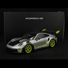 Porsche 911 GT3 RS Type 992 2023 GT Silver / Acid Green 1/18 Norev WAP0212100TGT3