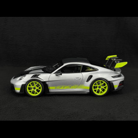 Porsche 911 GT3 RS Type 992 2023 GT Silver / Acid Green 1/18 Norev WAP0212100TGT3