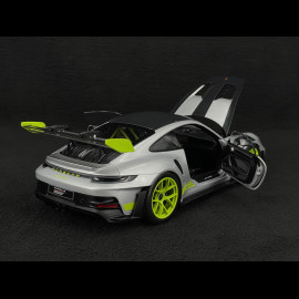Porsche 911 GT3 RS Type 992 2023 GT Silver / Acid Green 1/18 Norev WAP0212100TGT3
