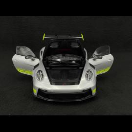 Porsche 911 GT3 RS Type 992 2023 GT Silver / Acid Green 1/18 Norev WAP0212100TGT3