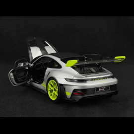 Porsche 911 GT3 RS Type 992 2023 GT Silver / Acid Green 1/18 Norev WAP0212100TGT3