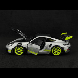 Porsche 911 GT3 RS Type 992 2023 GT Silver / Acid Green 1/18 Norev WAP0212100TGT3