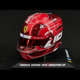 Charles Leclerc Helmet GP Singapore 2024 1/5 LookSmart LSHEL006