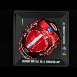 Charles Leclerc Helmet GP Singapore 2024 1/5 LookSmart LSHEL006