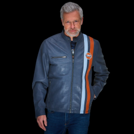 Gulf Lederjacke Roadmaster Marineblau GU252JAM05-100