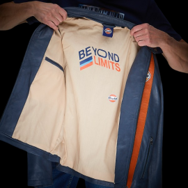 Gulf Lederjacke Roadmaster Marineblau GU252JAM05-100