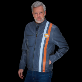 Gulf Leather Jacket Roadmaster Navy Blue GU252JAM05-100