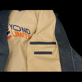 Gulf Leather Jacket Roadmaster Navy Blue GU252JAM05-100