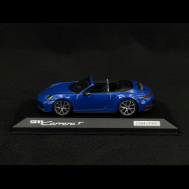 Porsche 911 Carrera T Cabriolet Type 992.2 2024 Lugano Blue 1/43 Spark WAP0200260SCPE