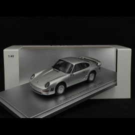 Porsche 911 Carrera 3.2 E19 1984 silber grau 1/43 Kess KE43024020