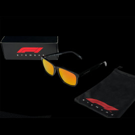 Formula 1 Sunglasses Black Orange Polarised Lenses F1TRS001