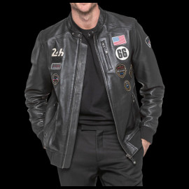 24h le Mans Lederjacke Pierre Schwarz 27928-1504 - herren