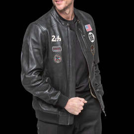 24h le Mans Leather Jacket Pierre Black 27928-1504 - men