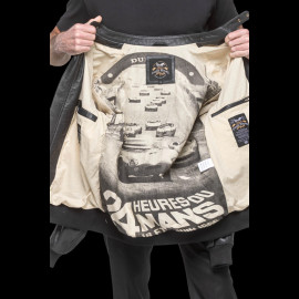 24h le Mans Lederjacke Pierre Schwarz 27928-1504 - herren