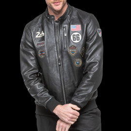 24h le Mans Lederjacke Pierre Schwarz 27928-1504 - herren