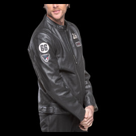 24h le Mans Lederjacke Sten Schwarz 27930-1504 - herren