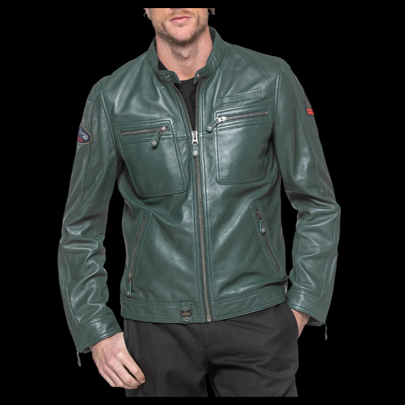 Steve McQueen Lederjacke Dennis 3 Pine Grün 27942-3084 - herren