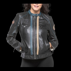 24h le Mans Leather Jacket Steve McQueen Jutta 2 Black 27947-1504 - women