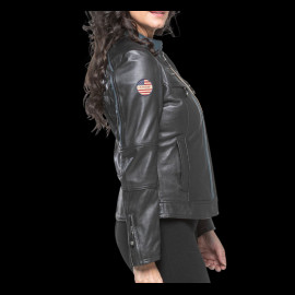24h le Mans Leather Jacket Steve McQueen Jutta 2 Black 27947-1504 - women