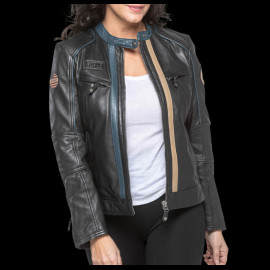 24h le Mans Leather Jacket Steve McQueen Jutta 2 Black 27947-1504 - women