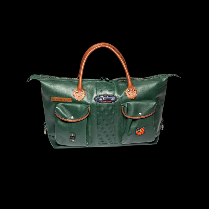 Steve McQueen Leder Reisetasche Duke 2 48h Pine Grün 27948-1504