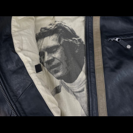 24h le Mans Leather Jacket Steve McQueen Liam 2 Black 27945-1504 - men