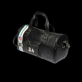 24h le Mans Leather Travel Bag Georges Planeur Black 27937-1504