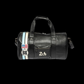 24h le Mans Leather Travel Bag Georges Planeur Black 27937-1504