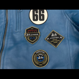 24h le Mans Leather Jacket Pierre Blue Maillard 27928-9922 - men
