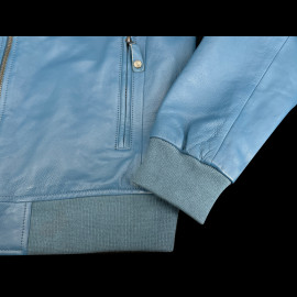 24h le Mans Leather Jacket Pierre Blue Maillard 27928-9922 - men