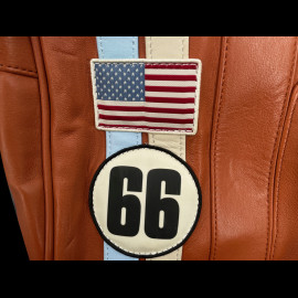 24h le Mans Leder Reisetasche Georges Planeur Rostrot 27937-9920