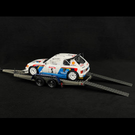 Set Rallye Peugeot 205 T16 n° 5 Winner Tour de Corse 1986 with Trailer 1/18 Ottomobile OT384