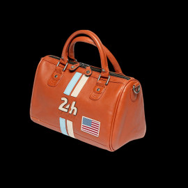 24h le Mans Leather Handbag Rosy Rusty 27940-9920