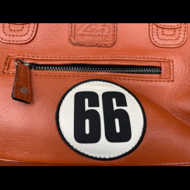 24h le Mans Leather Handbag Rosy Rusty 27940-9920