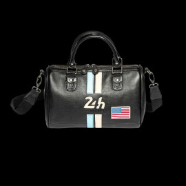 24h le Mans Leather Handbag Rosy Black 27940-1504