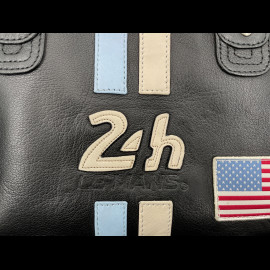 24h le Mans Leather Handbag Rosy Black 27940-1504